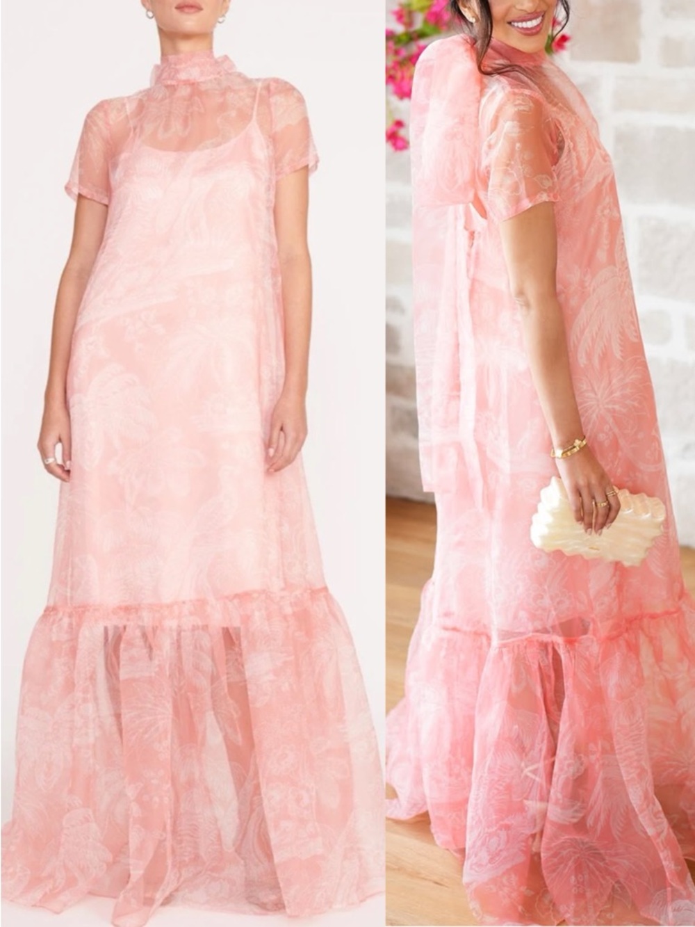 STAUD Calluna Cherry Blossom Maxi Dress - NWT